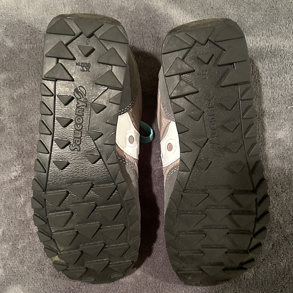 Saucony Women's Gray and Aqua Sneakers - Picture 3 of 3